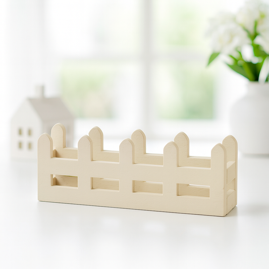 Miniatur Blumenkasten 8cm aus Holz – Wichtel Zubehör für Puppenhaus, Diorama & Modellbau