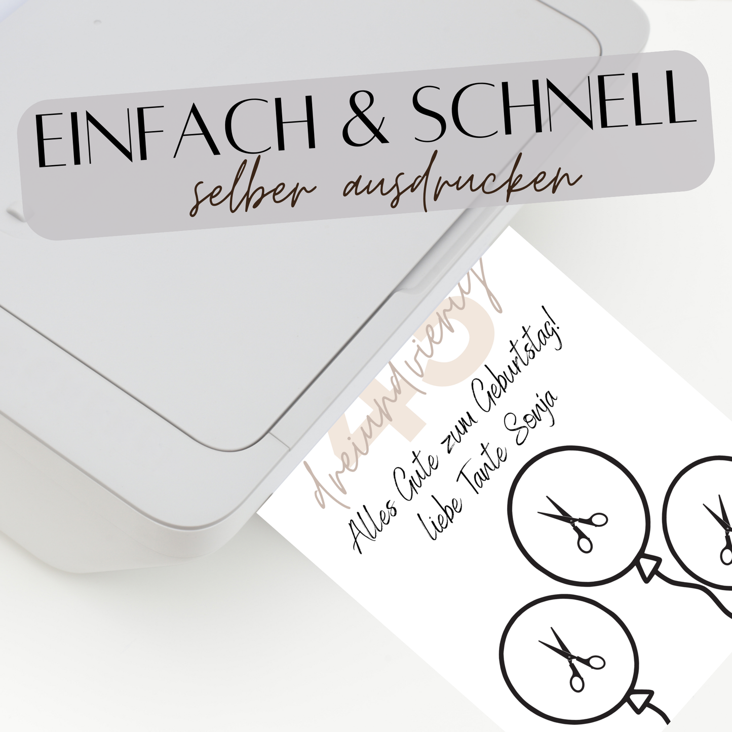 Personalisierbares Geldgeschenk zum Geburtstag mit Name & Alter. Digitaler Download zum Ausdrucken – kreatives Last-Minute-Geschenk für jeden Anlass.