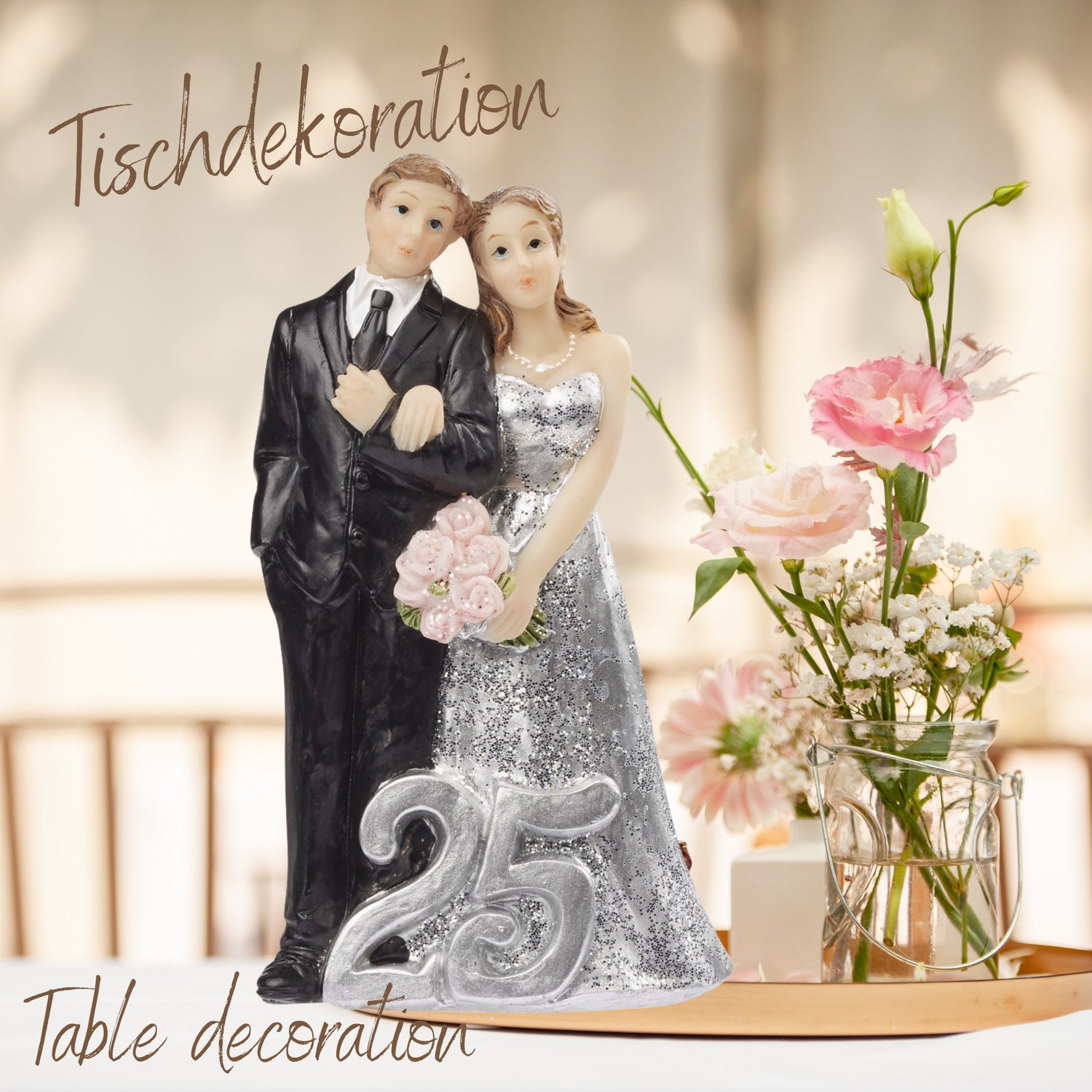 Figuren zur Silberhochzeit