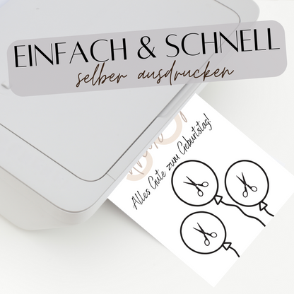 Geldgeschenk 30. Geburtstag zum Ausdrucken | Digitaler Download